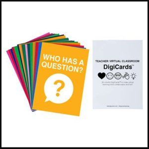 ❣️2/$36 NIP DIGICARDS Teacher Pack x20 Deck of Cue Cards Distance Learning